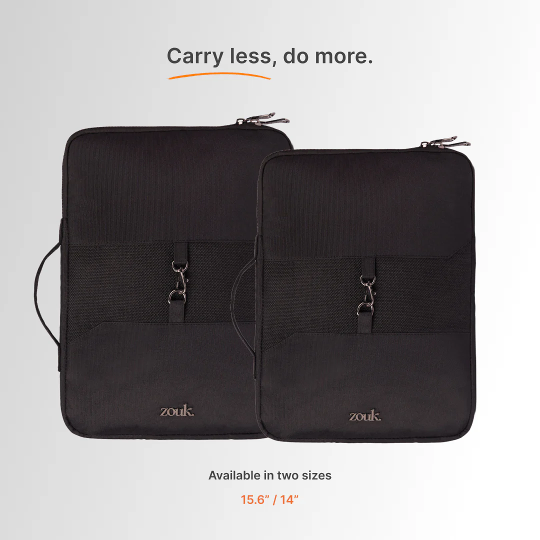 Jet Black Signature Laptop Sleeve - 14inch (Black) - Image 7