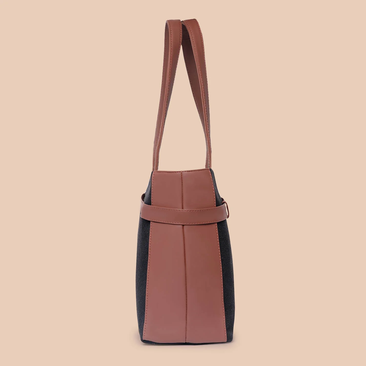 Jet Black Statement Office Bag - Image 7