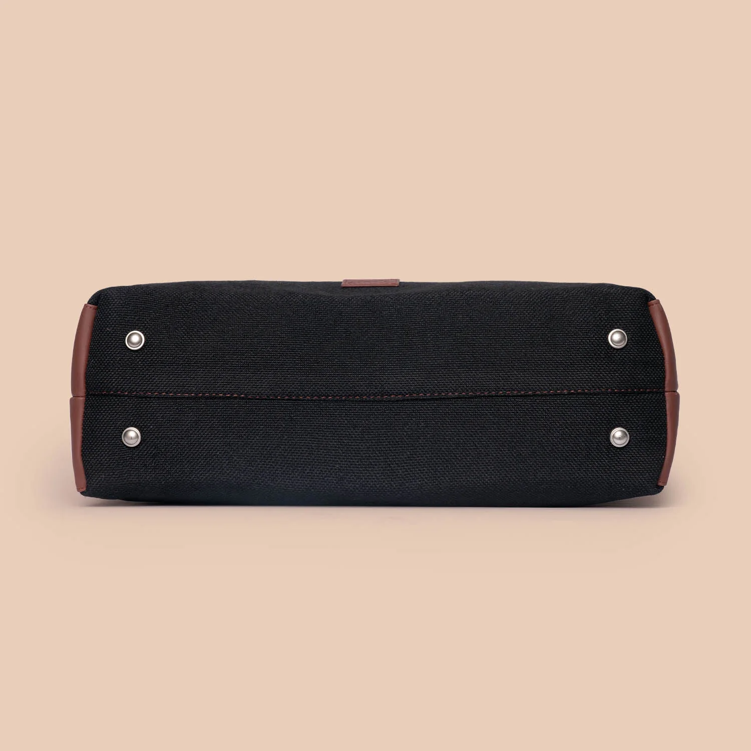Jet Black Statement Office Bag - Image 8