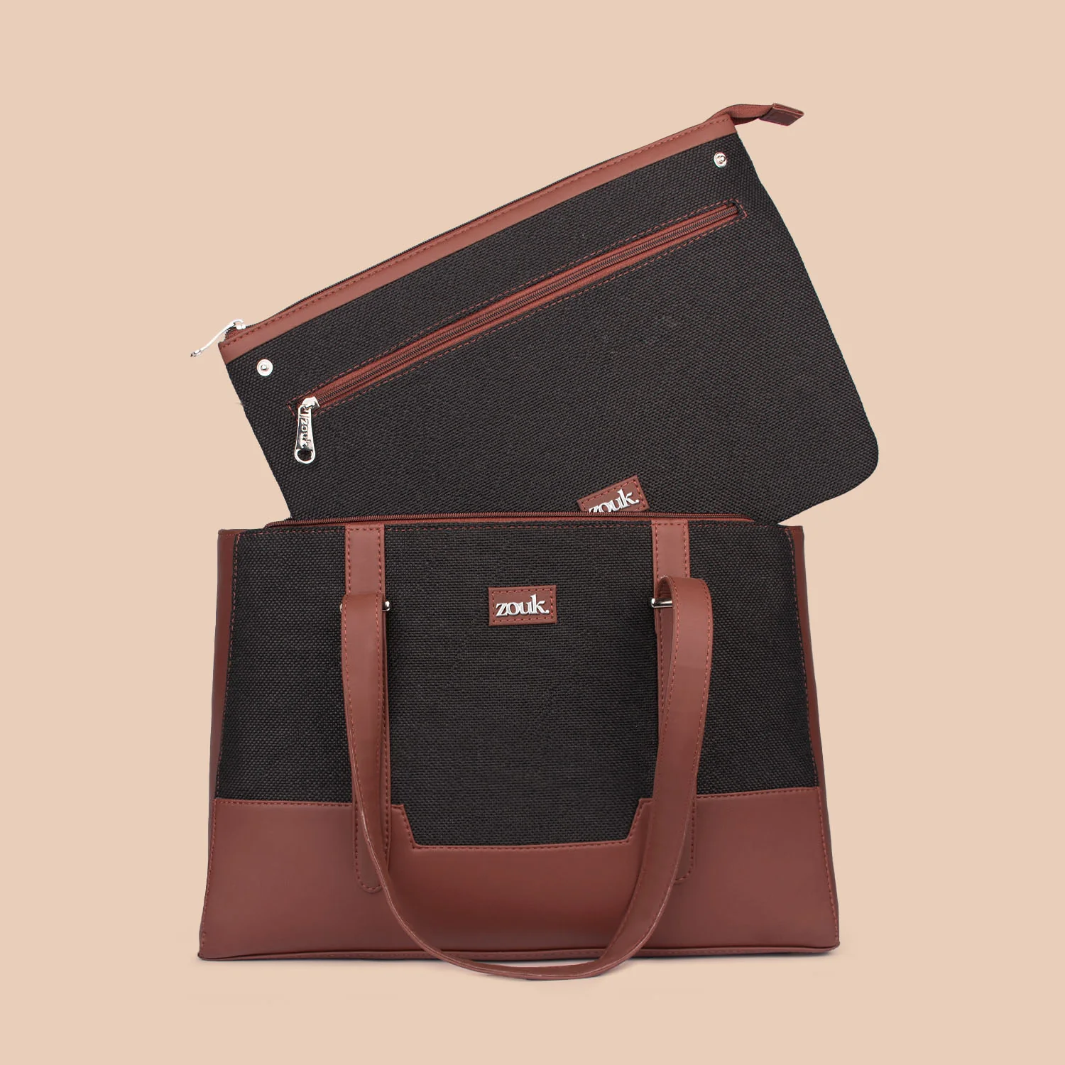 Zouk Jet Black Maya Multitasker Tote Bag - Image 2