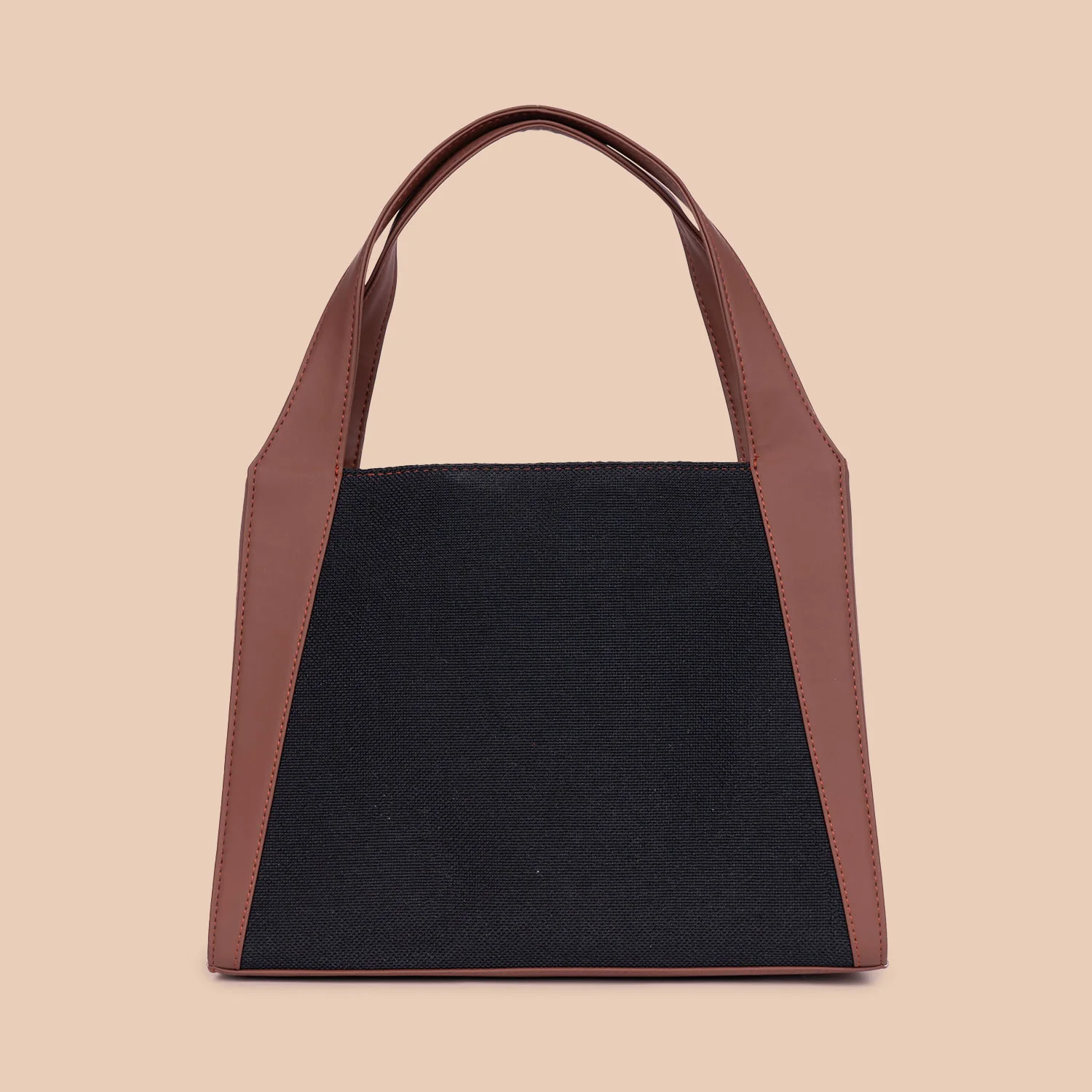Jet Black Trapezia Tote - Image 3