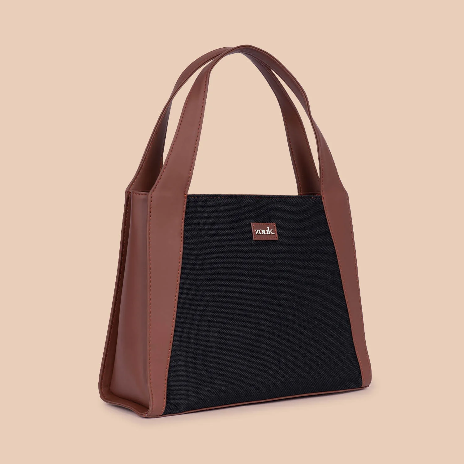 Jet Black Trapezia Tote - Image 4
