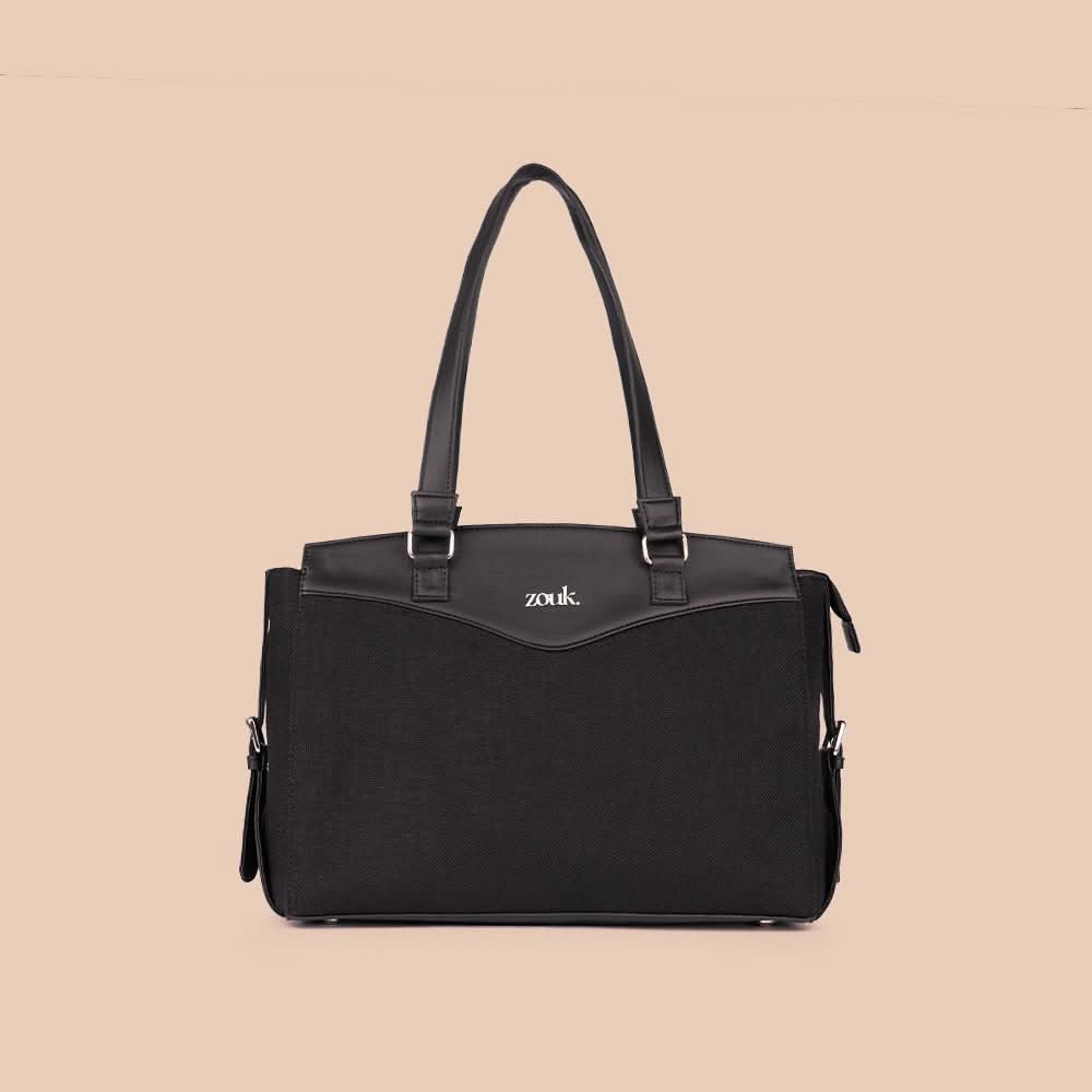 Jet Black Women's Work Bag - Image 2