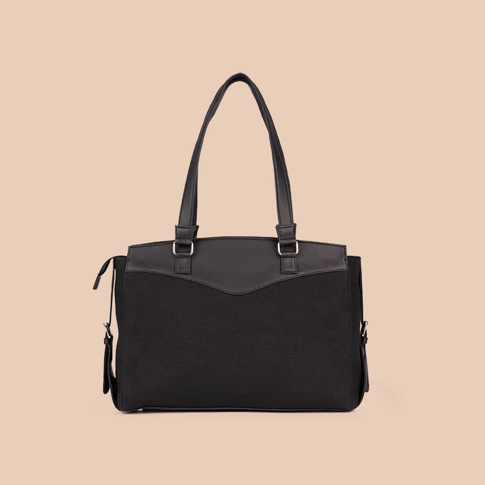 Jet Black Women's Work Bag - Image 3