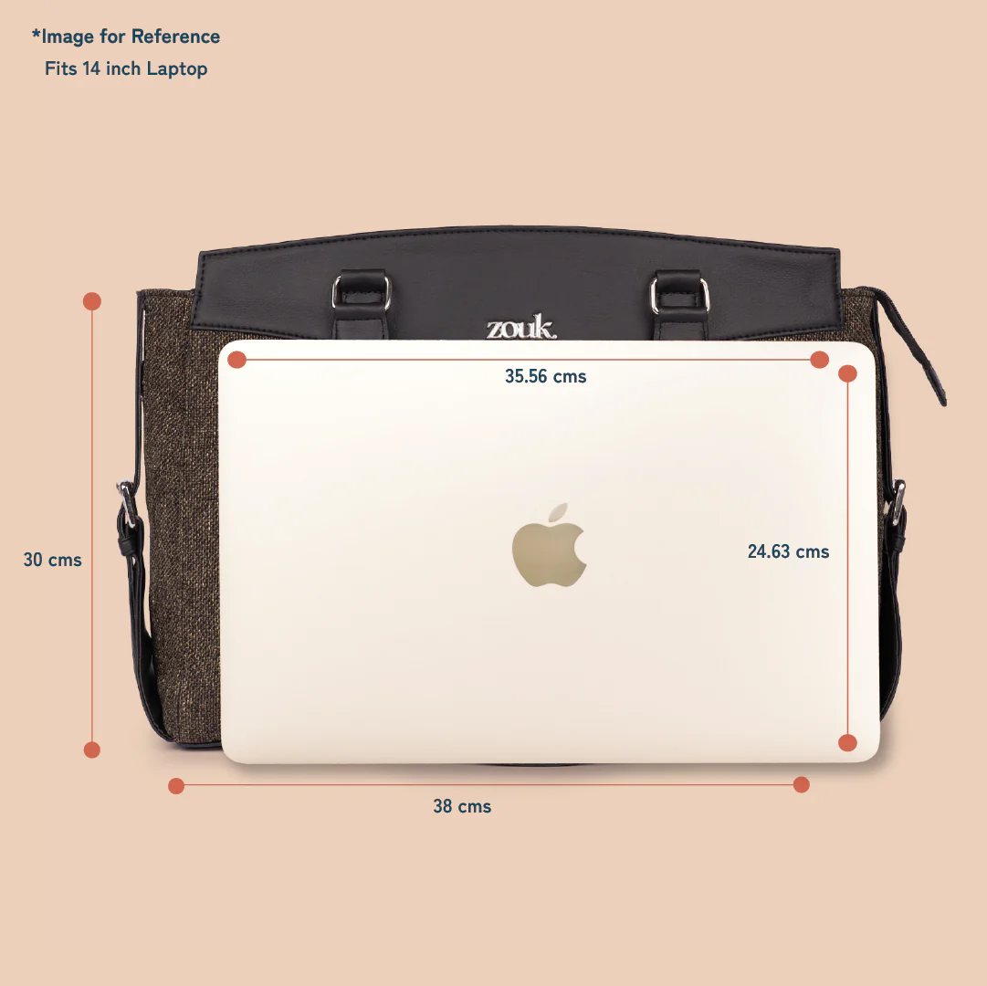 Jet Black Women's Work Bag - Image 5