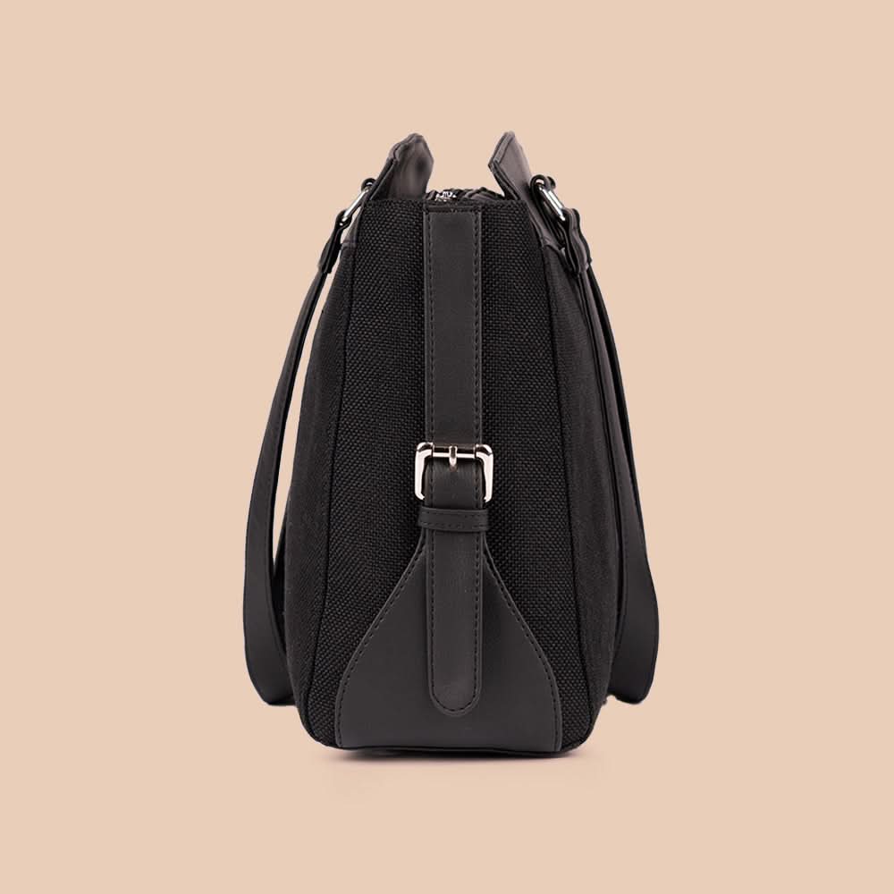 Jet Black Women's Work Bag - Image 8