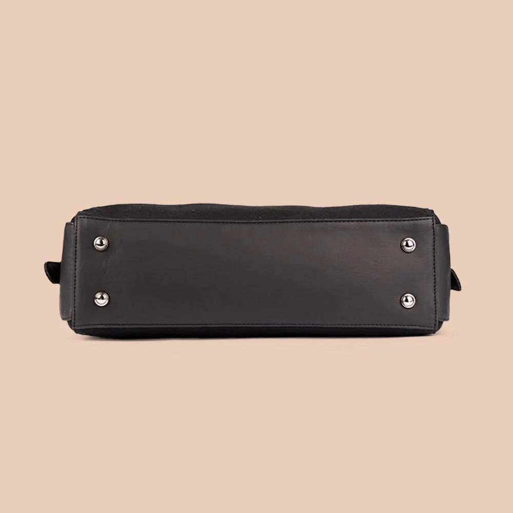 Jet Black Women's Work Bag - Image 9