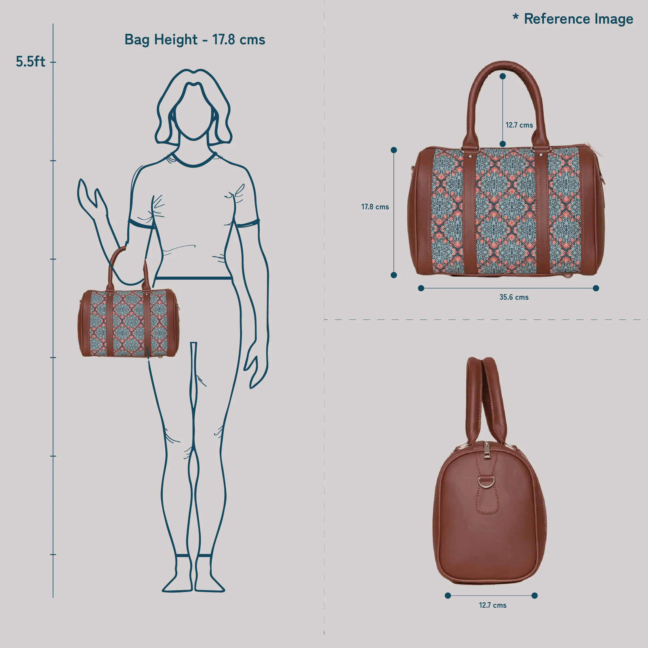 Jet Black Handbag - Image 7