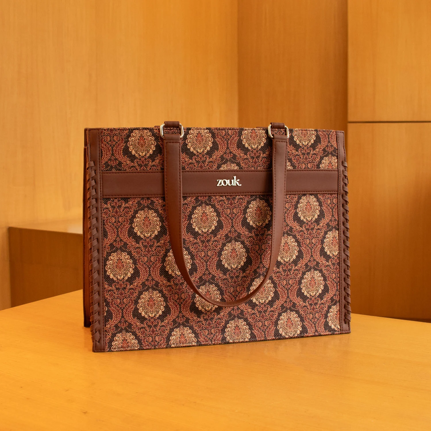 Jodhpur Damask Boardroom Office Bag - Image 2