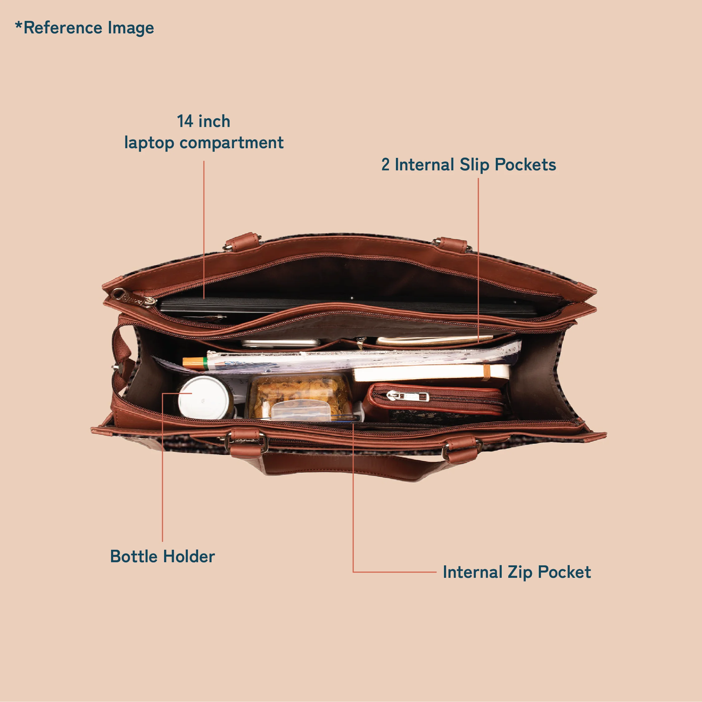 Jodhpur Damask Boardroom Office Bag - Image 7