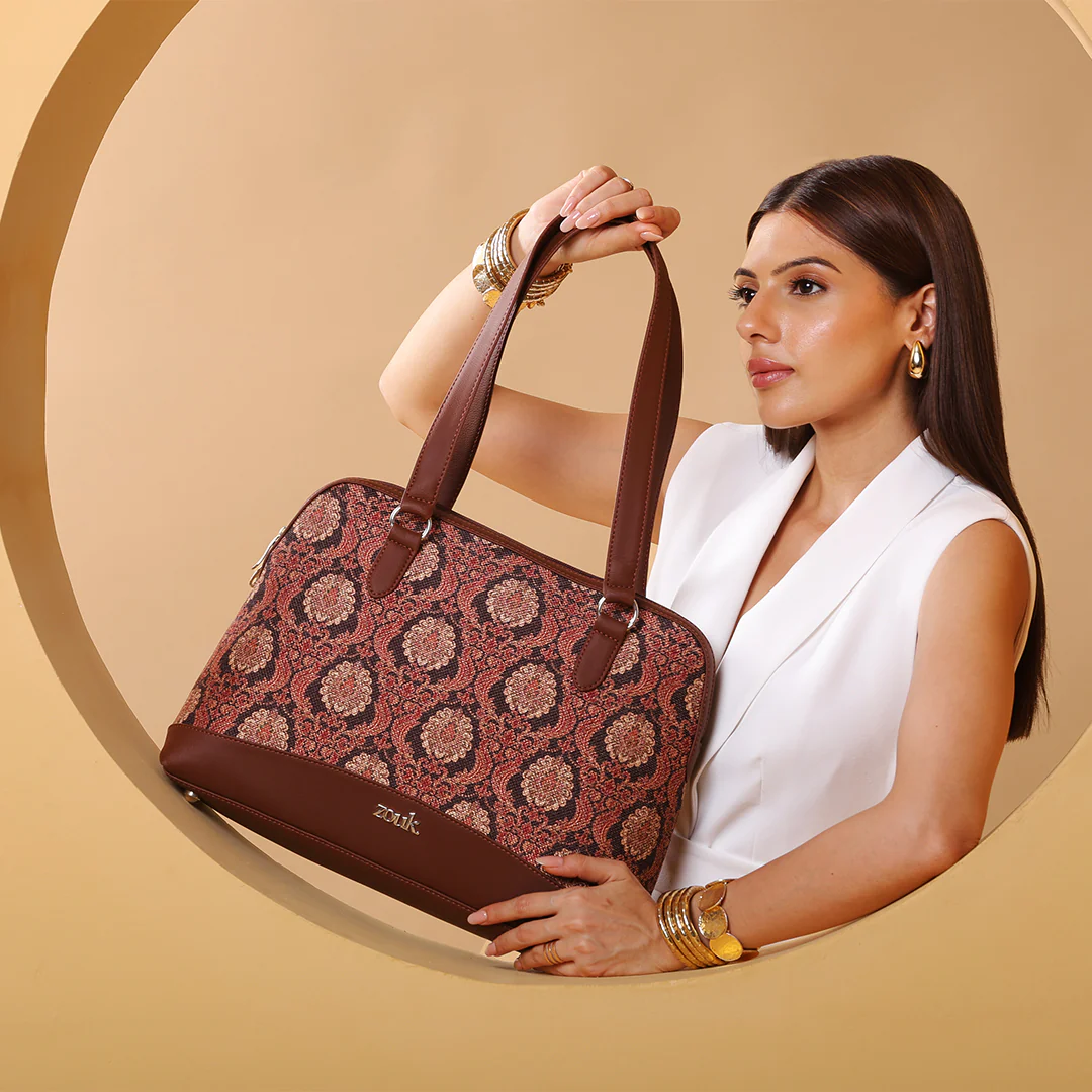 Jodhpur Damask Carry All Work Bag - Image 2
