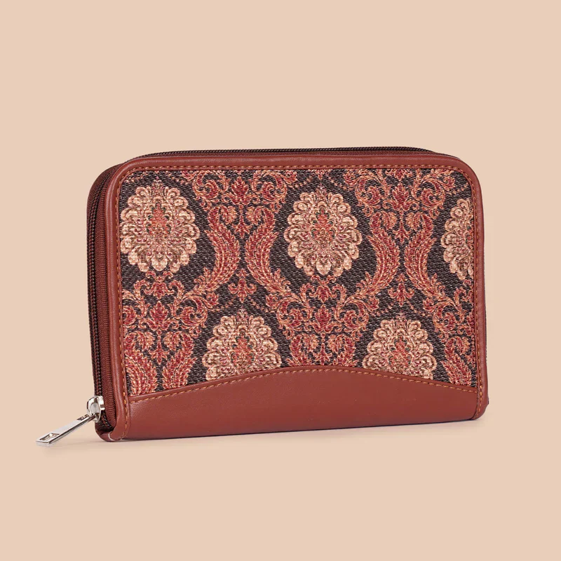 Jodhpur Damask Everyday Tote Bag & Chain Wallet Combo - Image 7