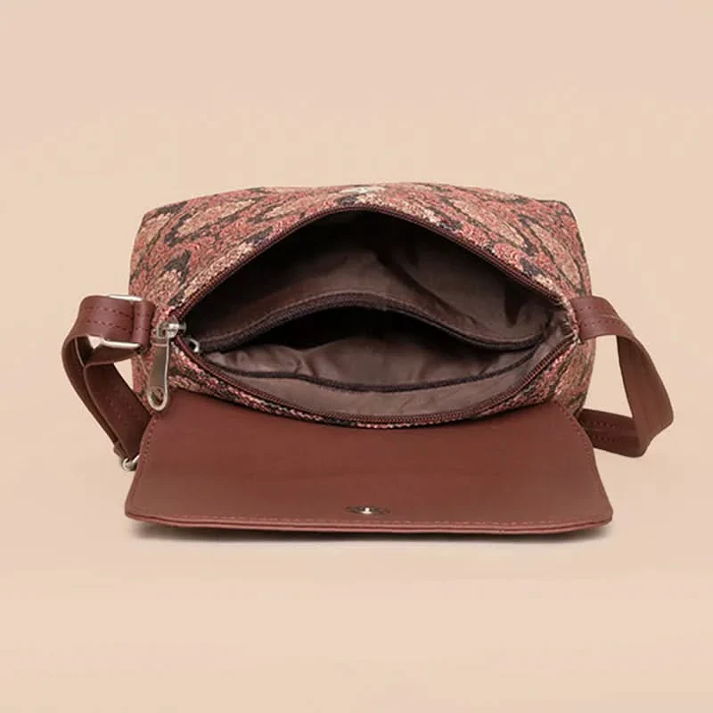 Jodhpur Damask - Office Tote Bag & Flap Sling Bag Combo - Image 10