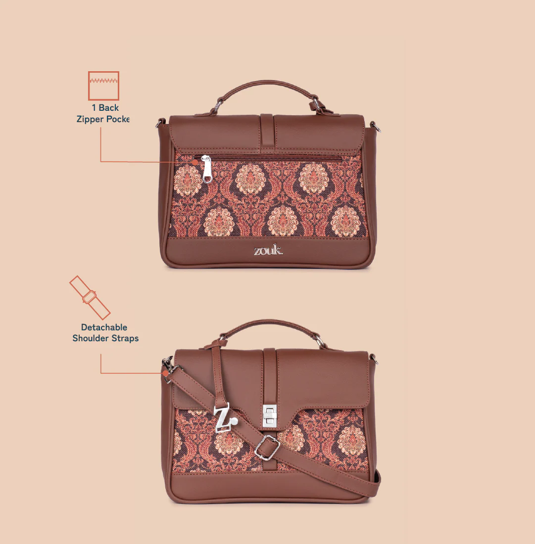 Kriti Sanon - Jodhpur Damask Nessa Satchel - Image 4