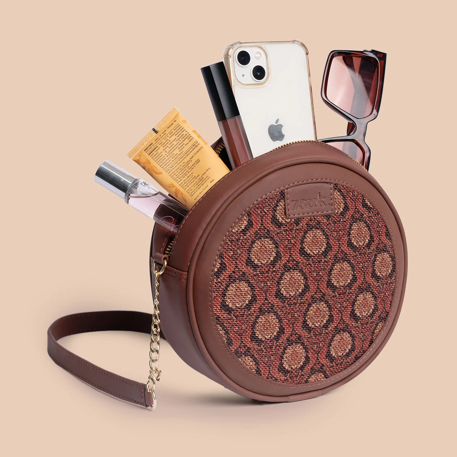Jodhpur Damask Round Sling Bag - Image 2