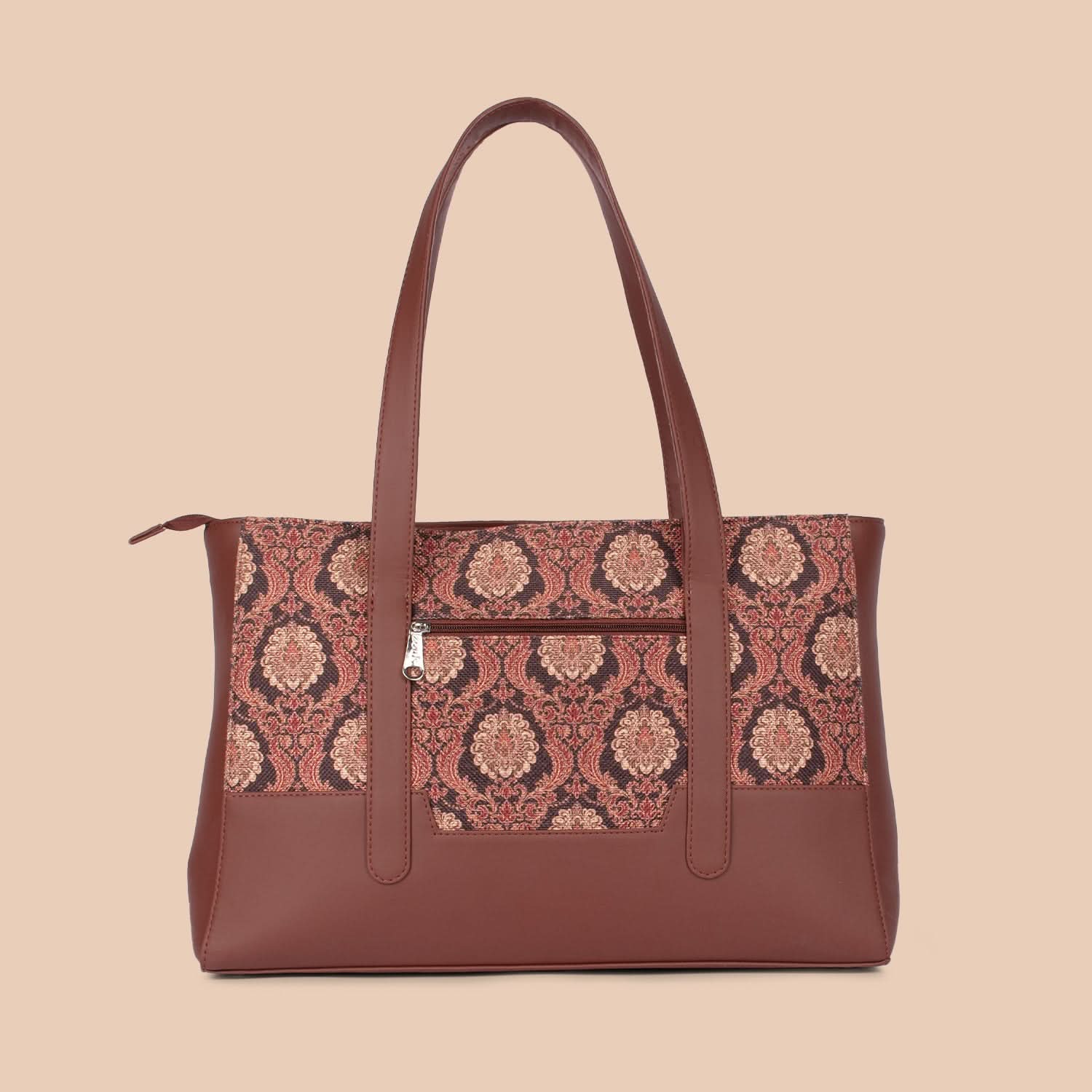 Zouk Jodhpur Damask Maya Multitasker ToteĀ Bag - Image 5