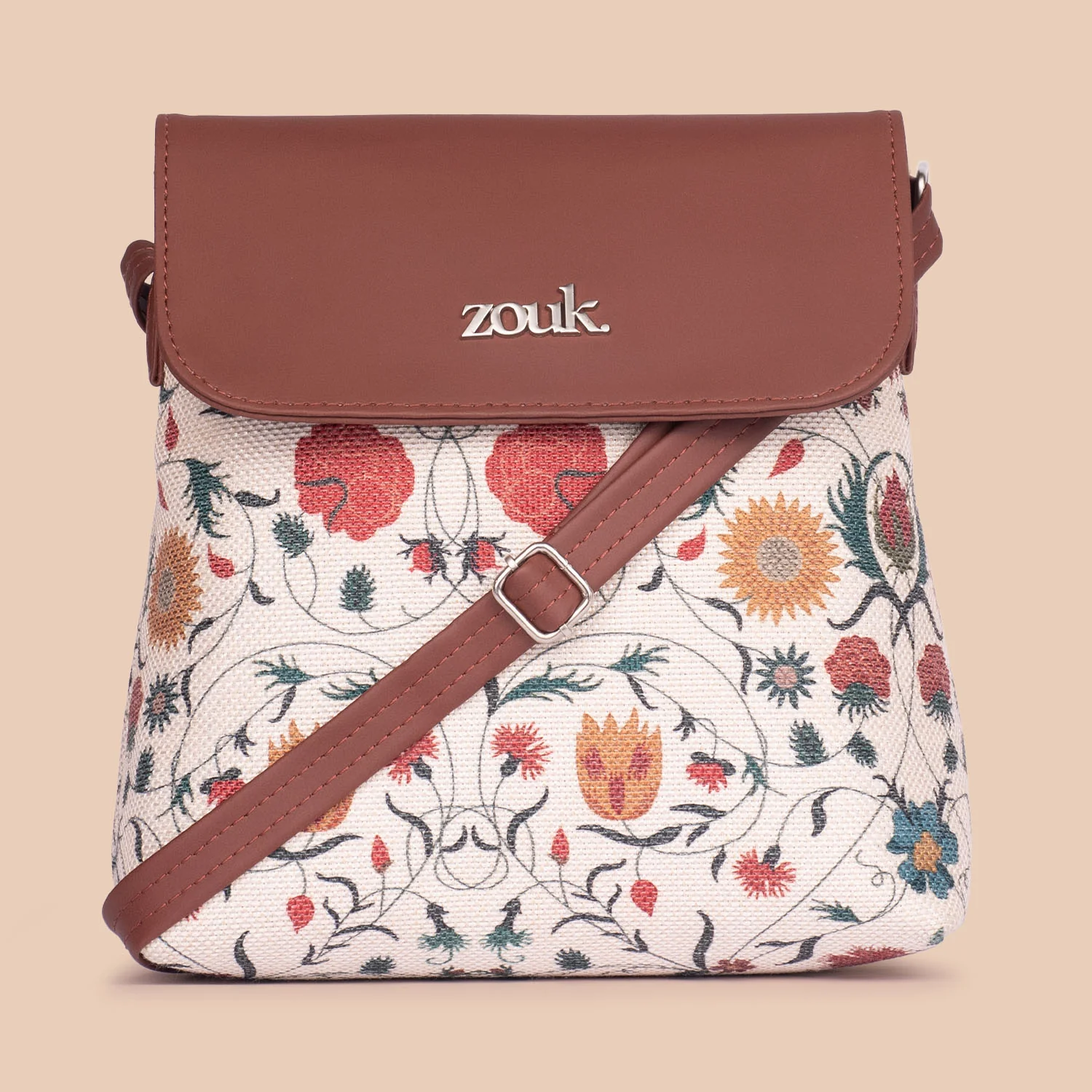 Junagarh Florals Flap Sling Bag - Image 4