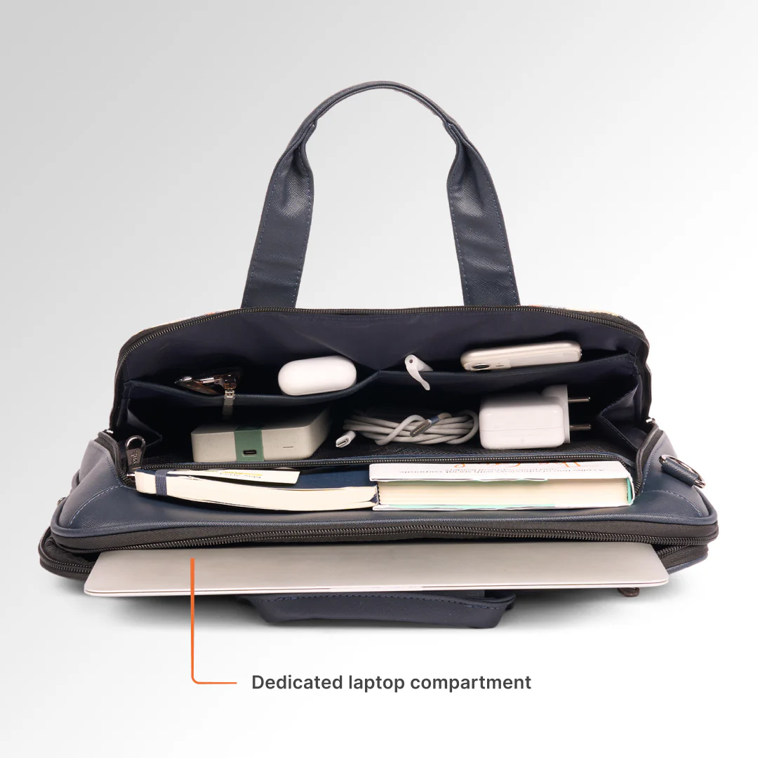 Kasauli Cipher Executive Laptop Bag (Blue) - Image 7