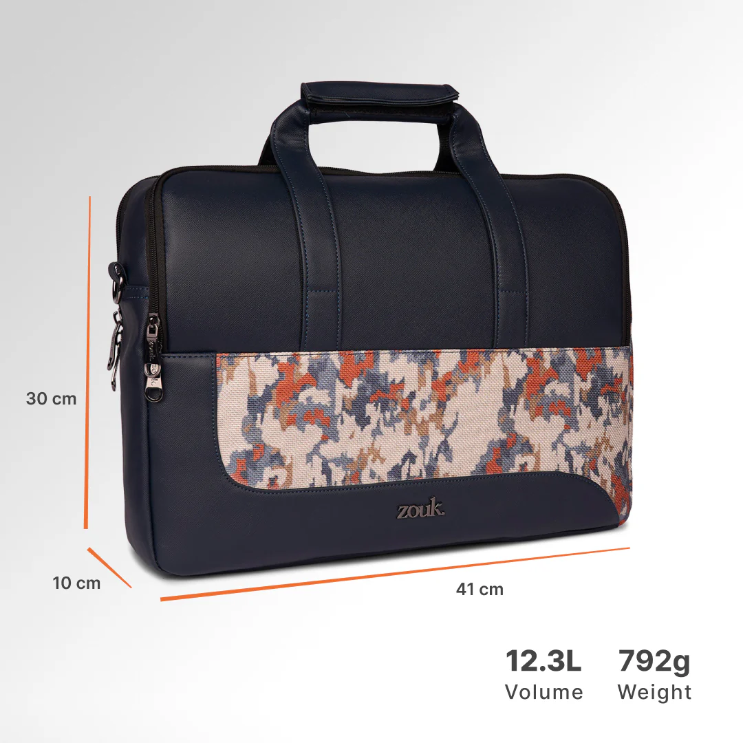 Kasauli Cipher Office Laptop bag (Blue) - Image 4