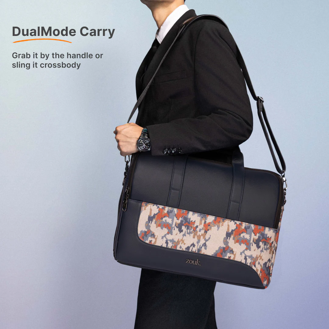 Kasauli Cipher Office Laptop bag (Blue) - Image 6