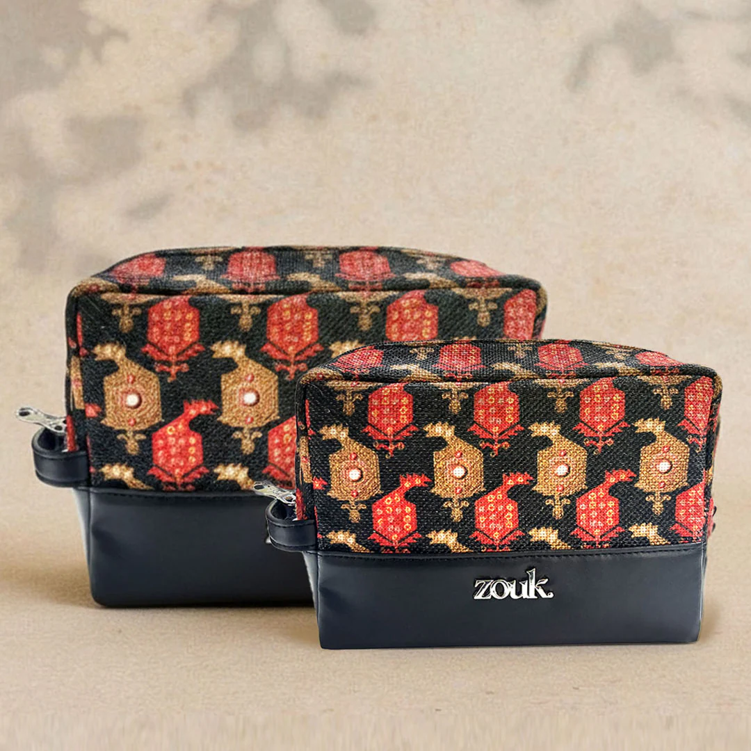 Kashi Kinkhab Raha Travel Pouch (Small+Medium) Combo