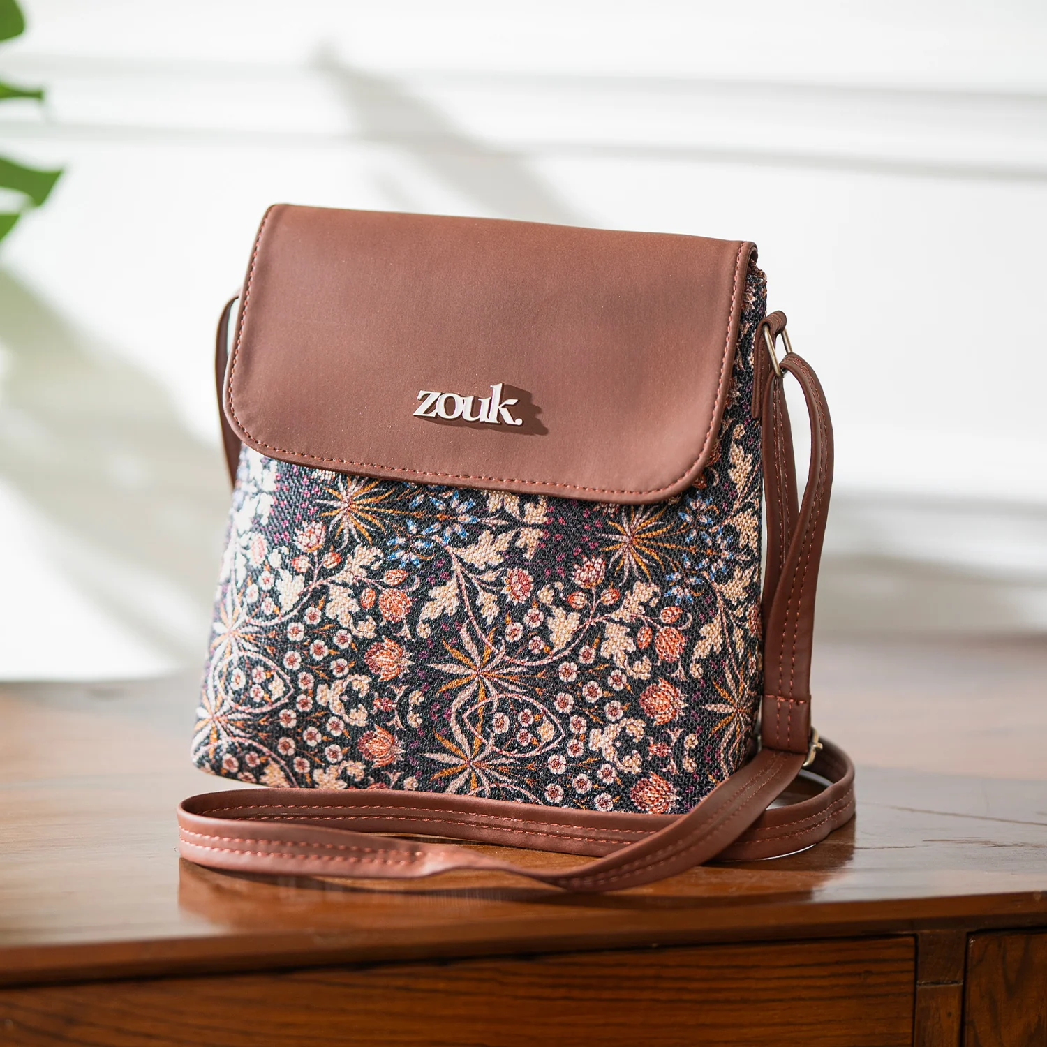 Kashmir Blooms Flap Sling Bag - Image 2