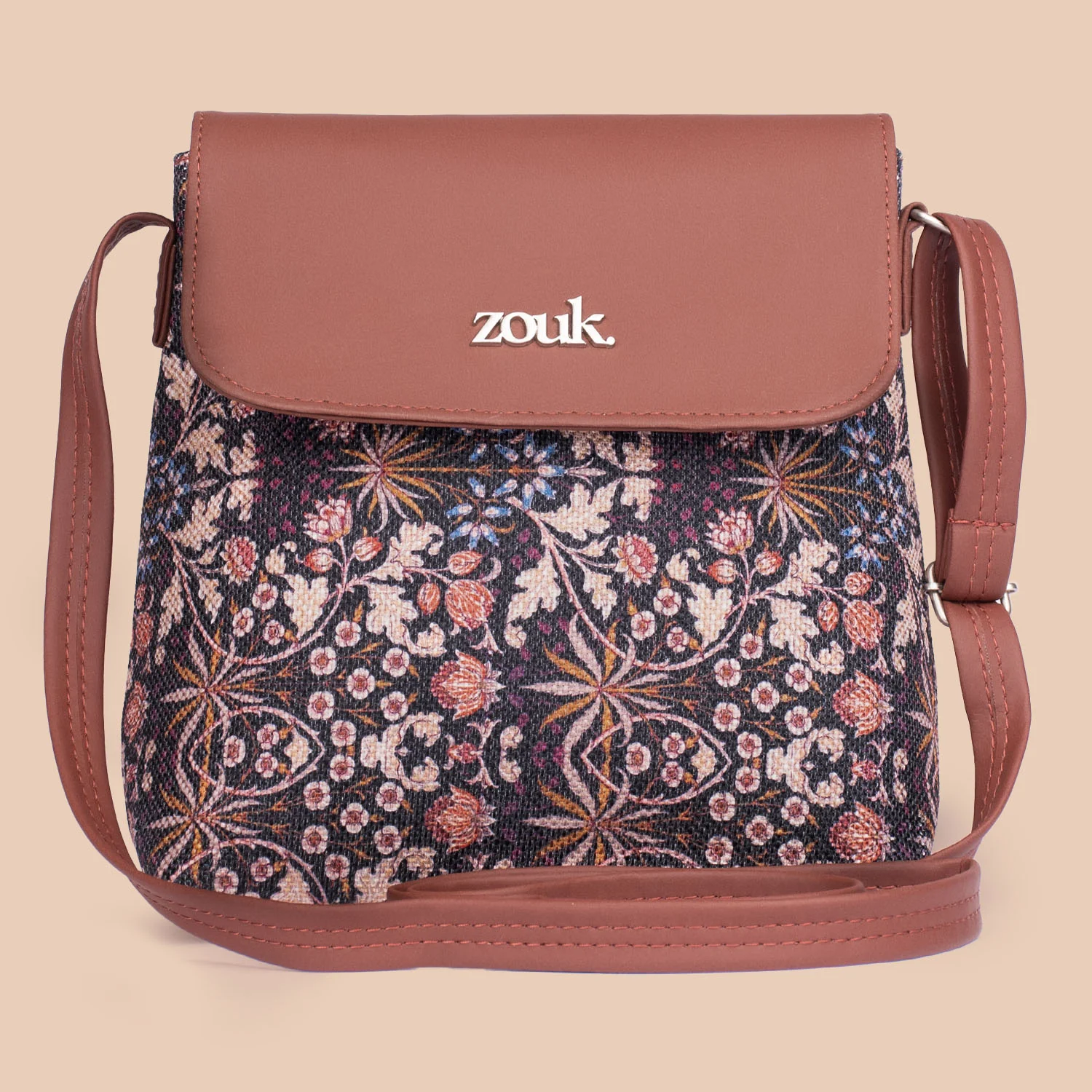 Kashmir Blooms Flap Sling Bag - Image 3