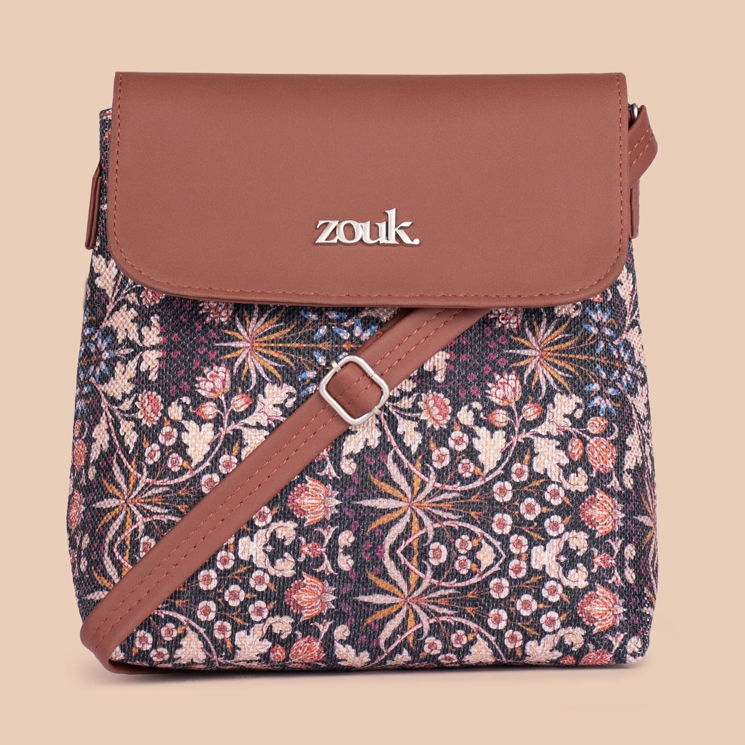 Kashmir Blooms Flap Sling Bag - Image 4