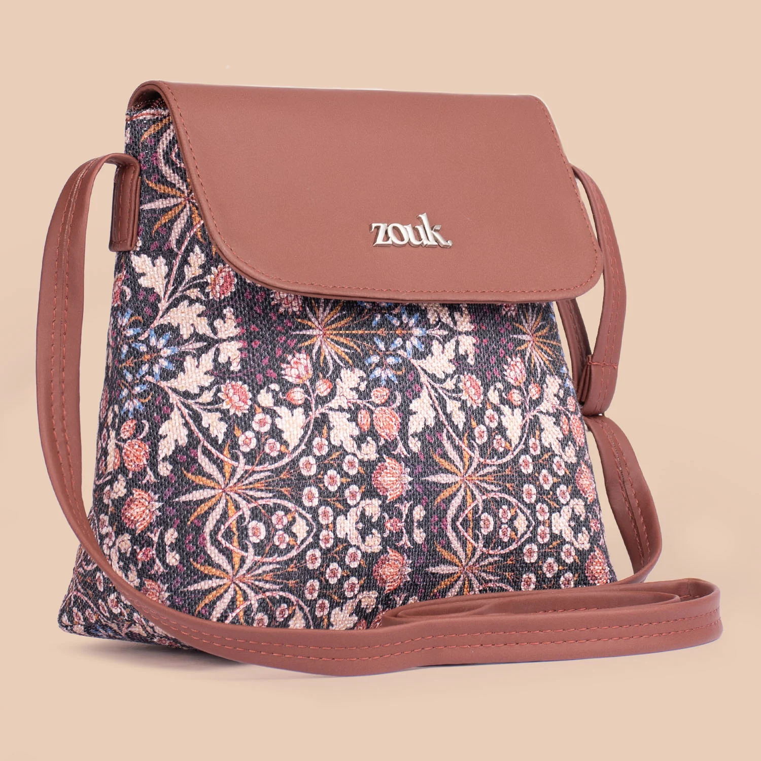Kashmir Blooms Flap Sling Bag - Image 5