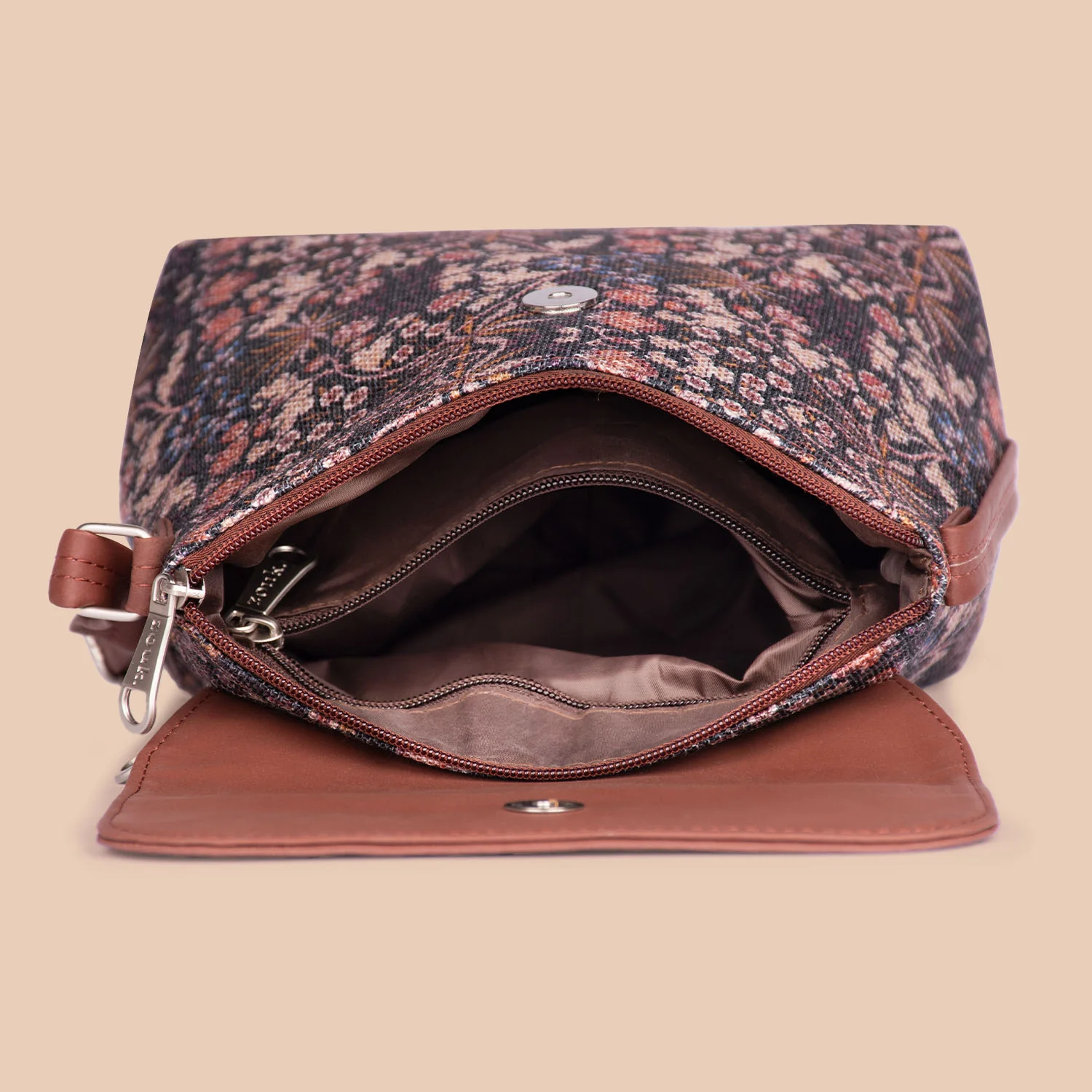 Kashmir Blooms Flap Sling Bag - Image 8
