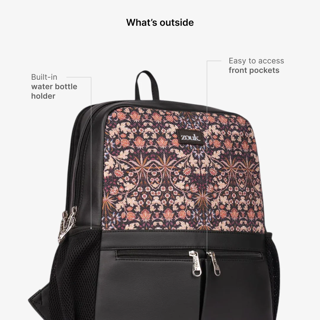 Kashmir Blooms Office Backpack - Image 4
