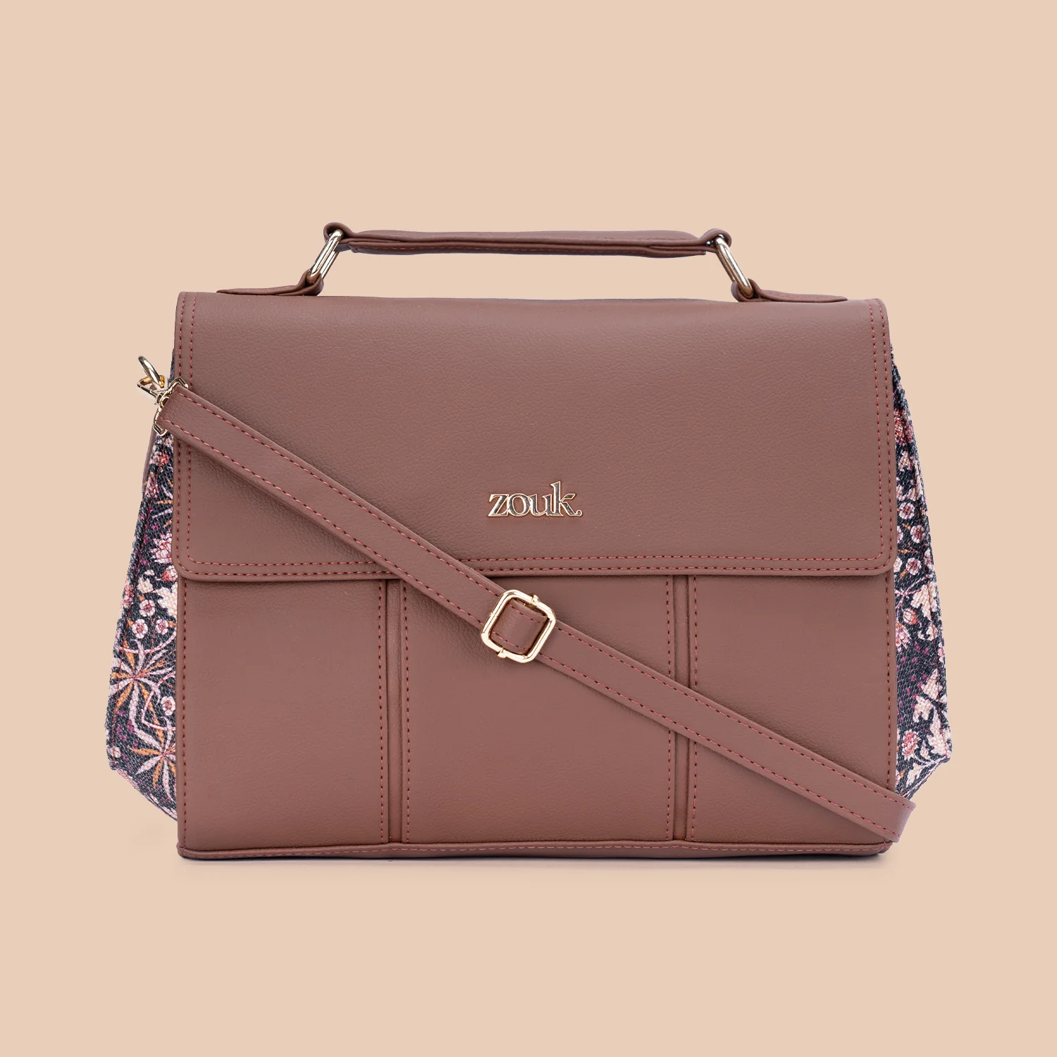 Rhea Kapoor Satchel Bag - Kashmir Blooms - Image 3