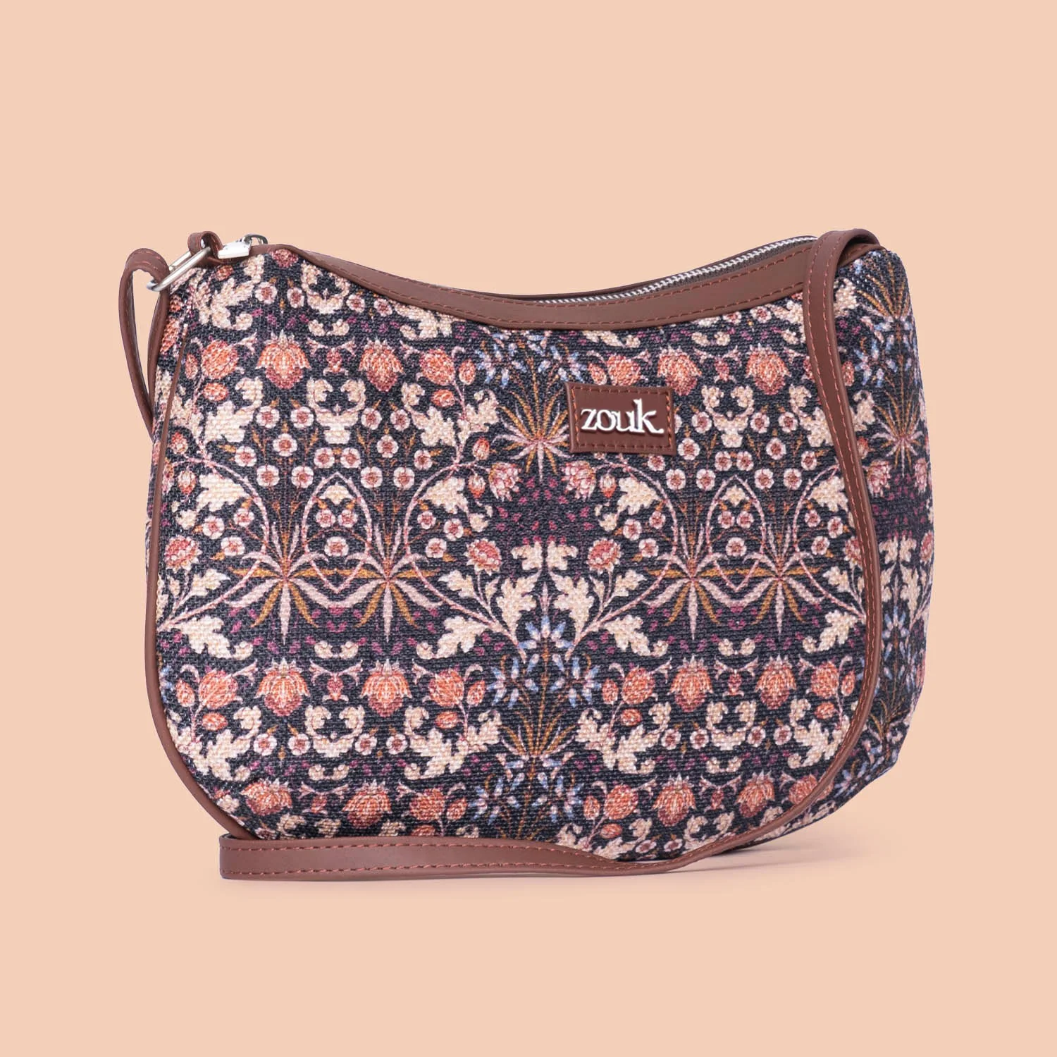 Kashmir Blooms Structured Shoulder Bag - Image 3