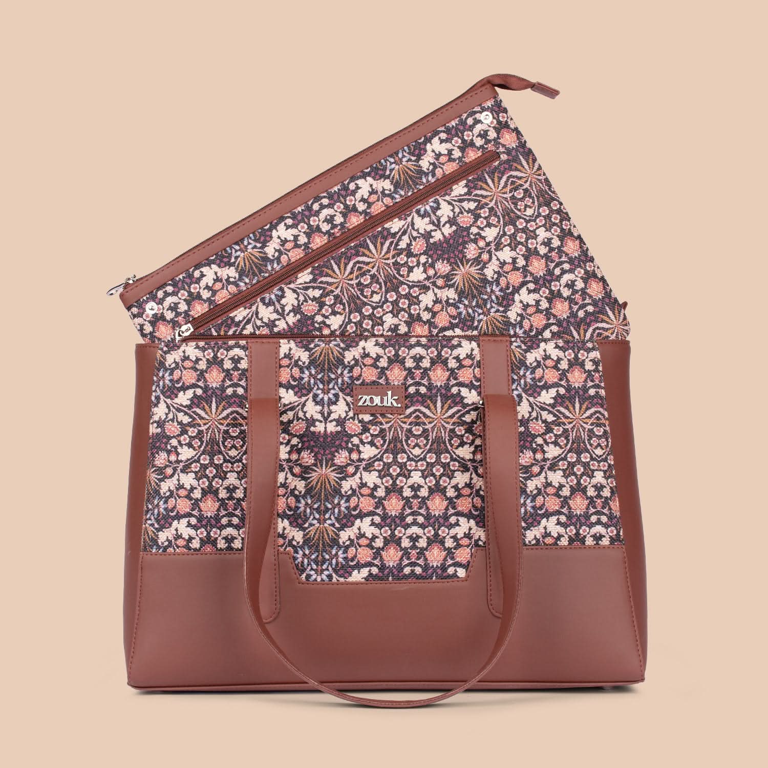 Zouk Kashmir Blooms Maya Multitasker Tote Bag - Image 4