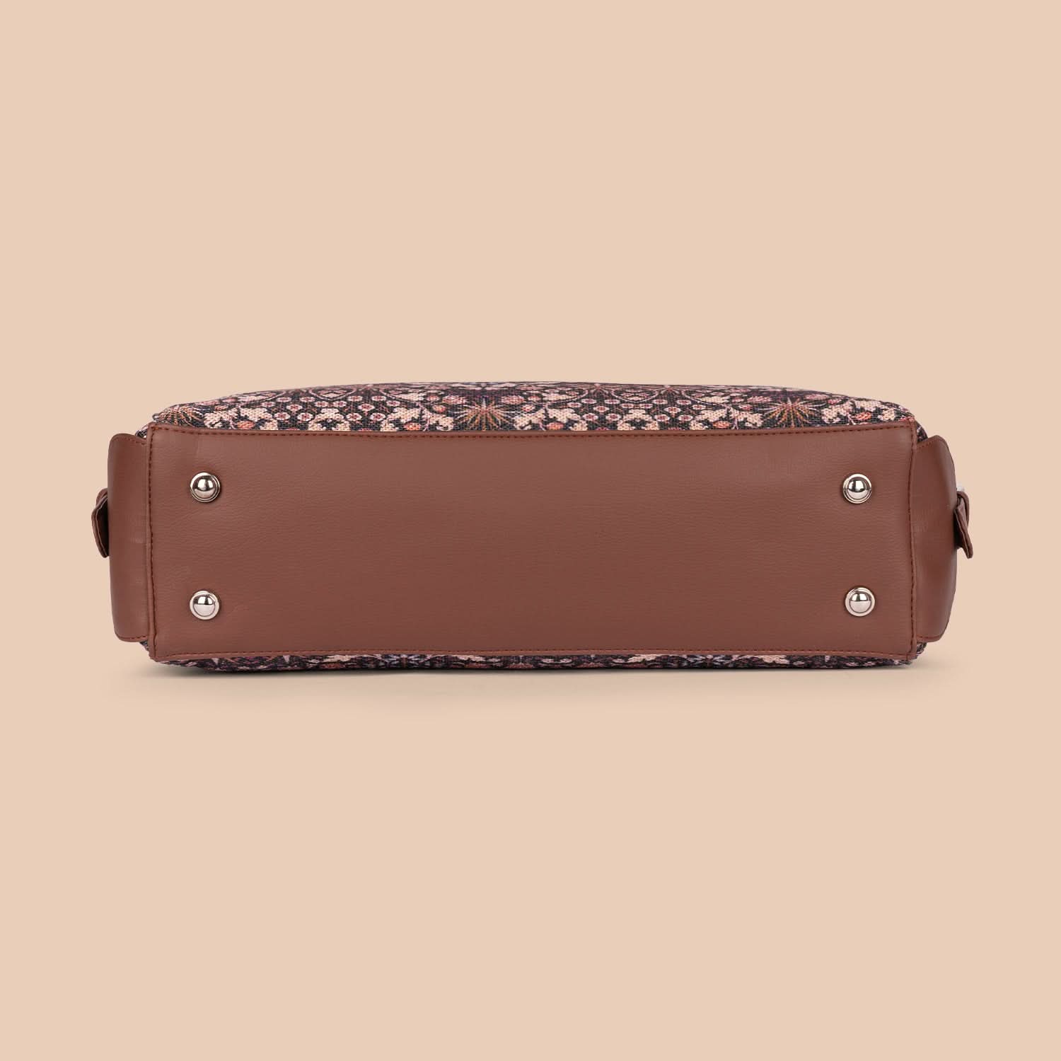 Kashmir Blooms Women's Work Bag Brown - Image 10