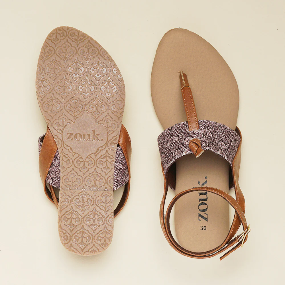 Kashmir Jhallar T Strap Sandal - Image 2