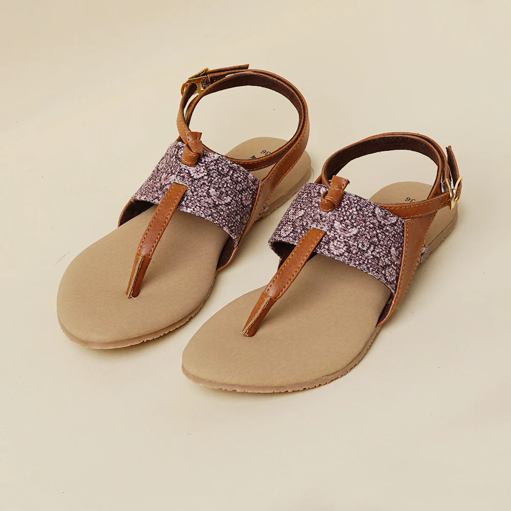 Kashmir Jhallar T Strap Sandal - Image 4
