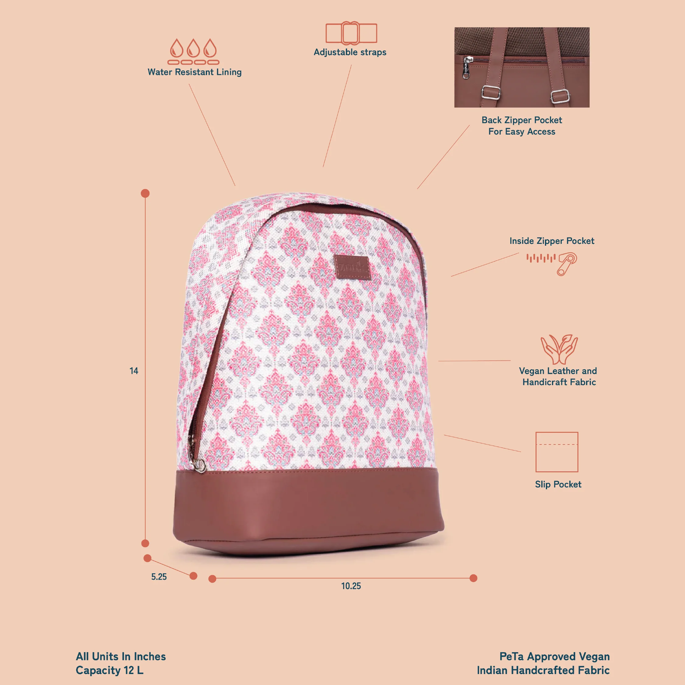 Kashmiri Tulips Dome Daypack - Image 5