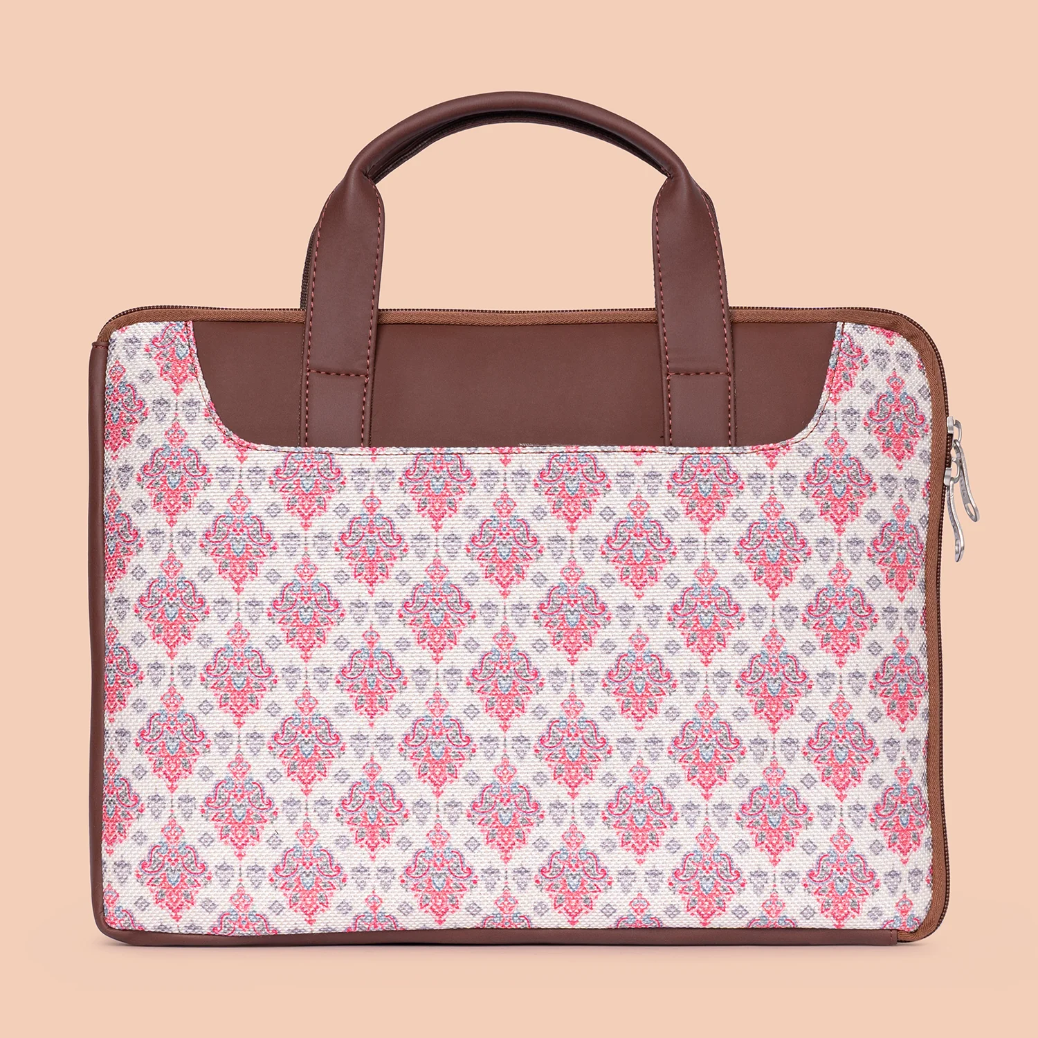 Kashmiri Tulips L-Zippered Laptop Sleeve - Image 3
