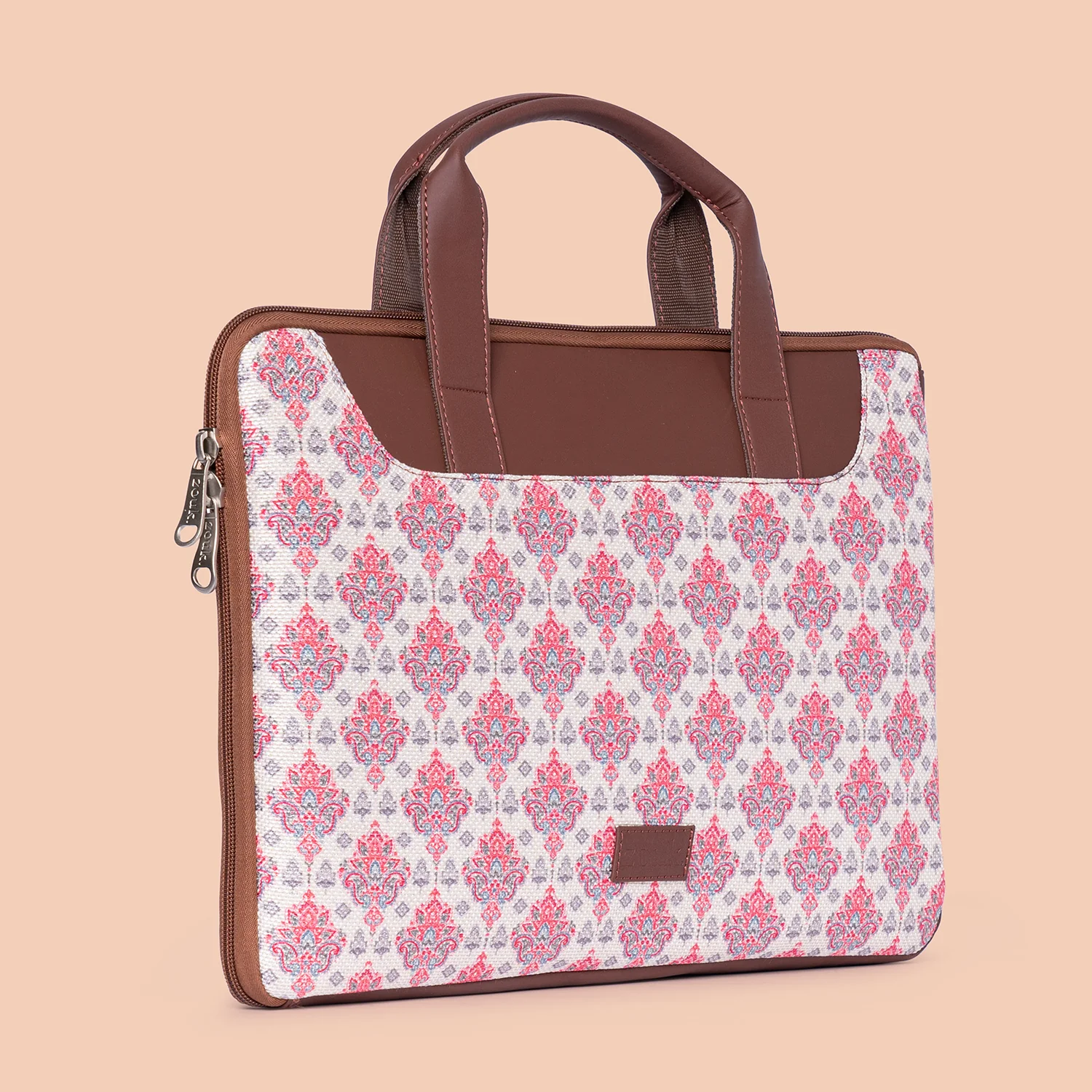 Kashmiri Tulips L-Zippered Laptop Sleeve - Image 6