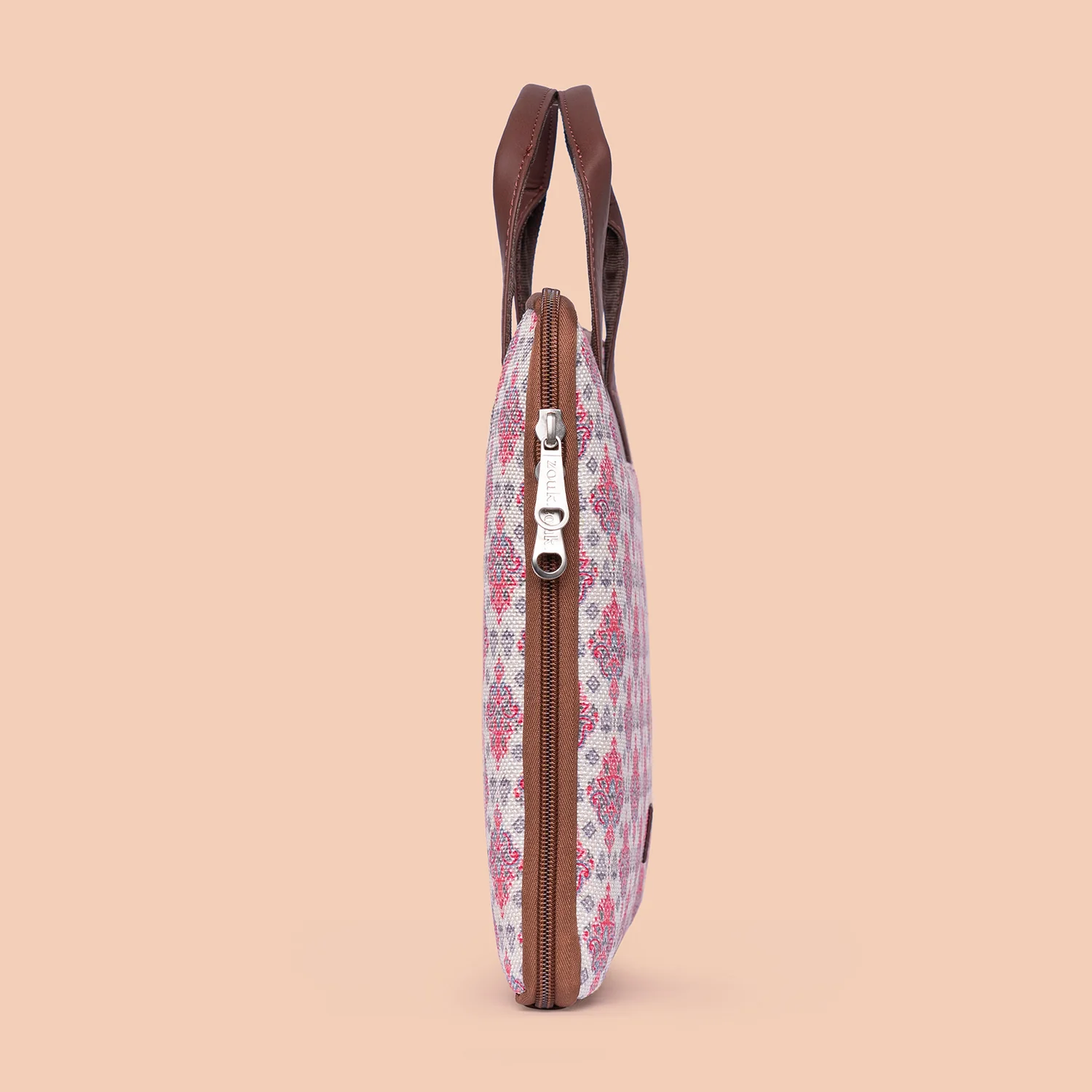 Kashmiri Tulips L-Zippered Laptop Sleeve - Image 8