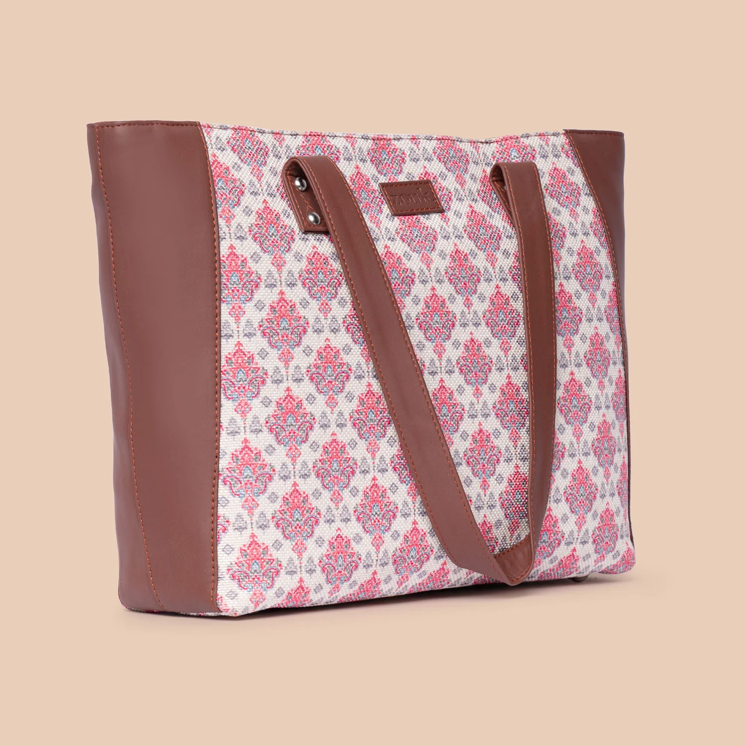 Kashmiri Tulips Side Tote Bag - Image 3