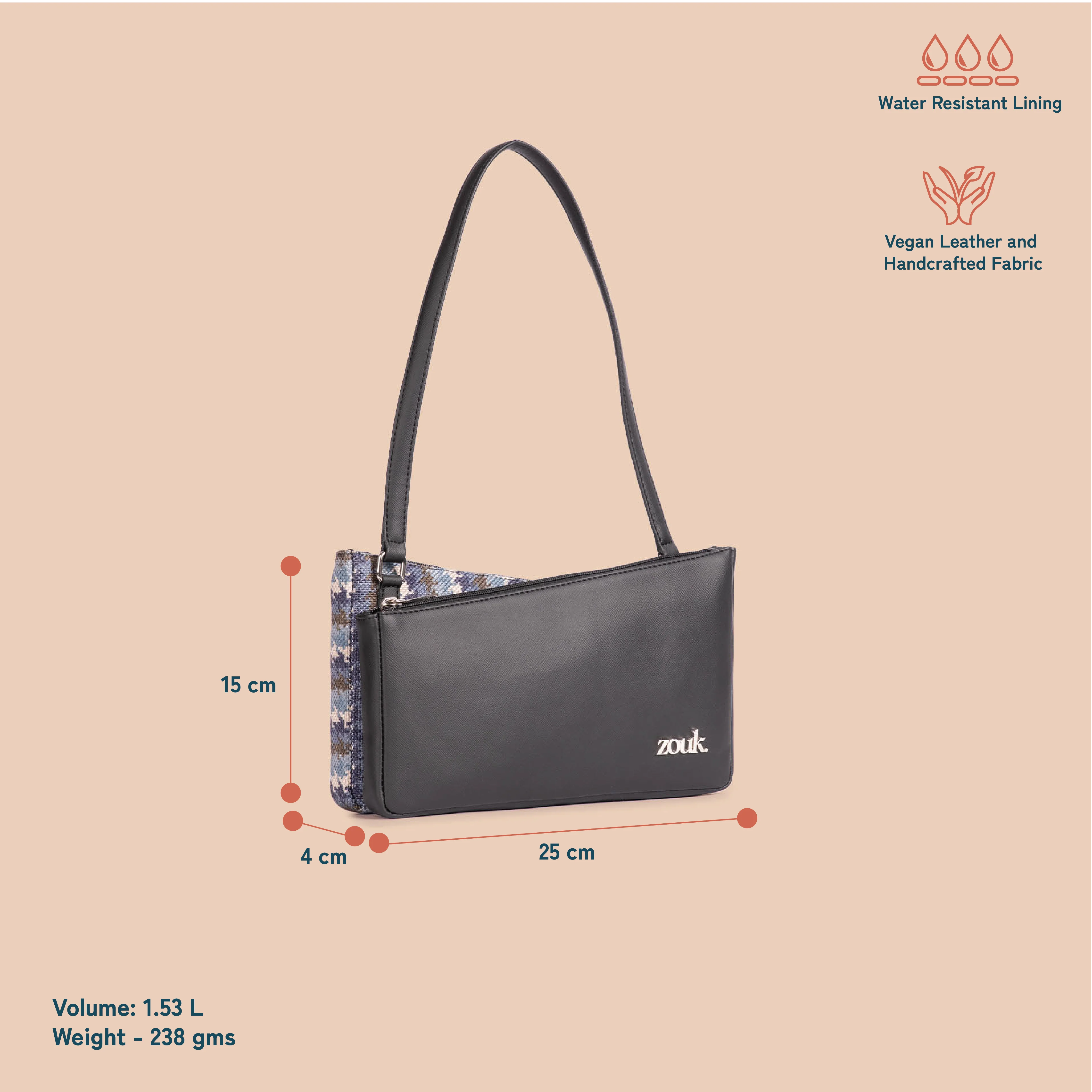 Kiya Baguette - Bombay Houndstooth - Image 4