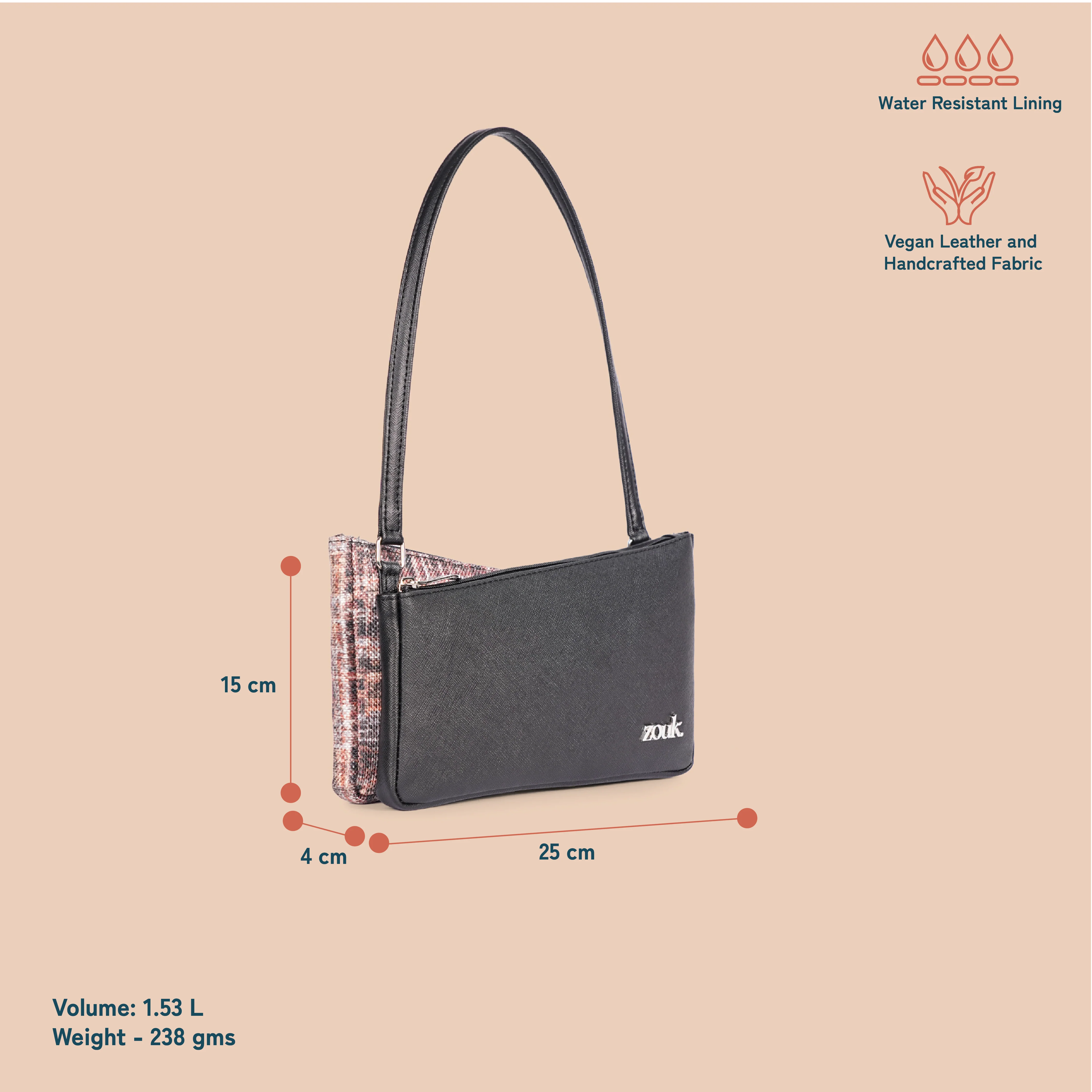 Kiya Baguette - Cashmere Noir (Copper) - Image 4