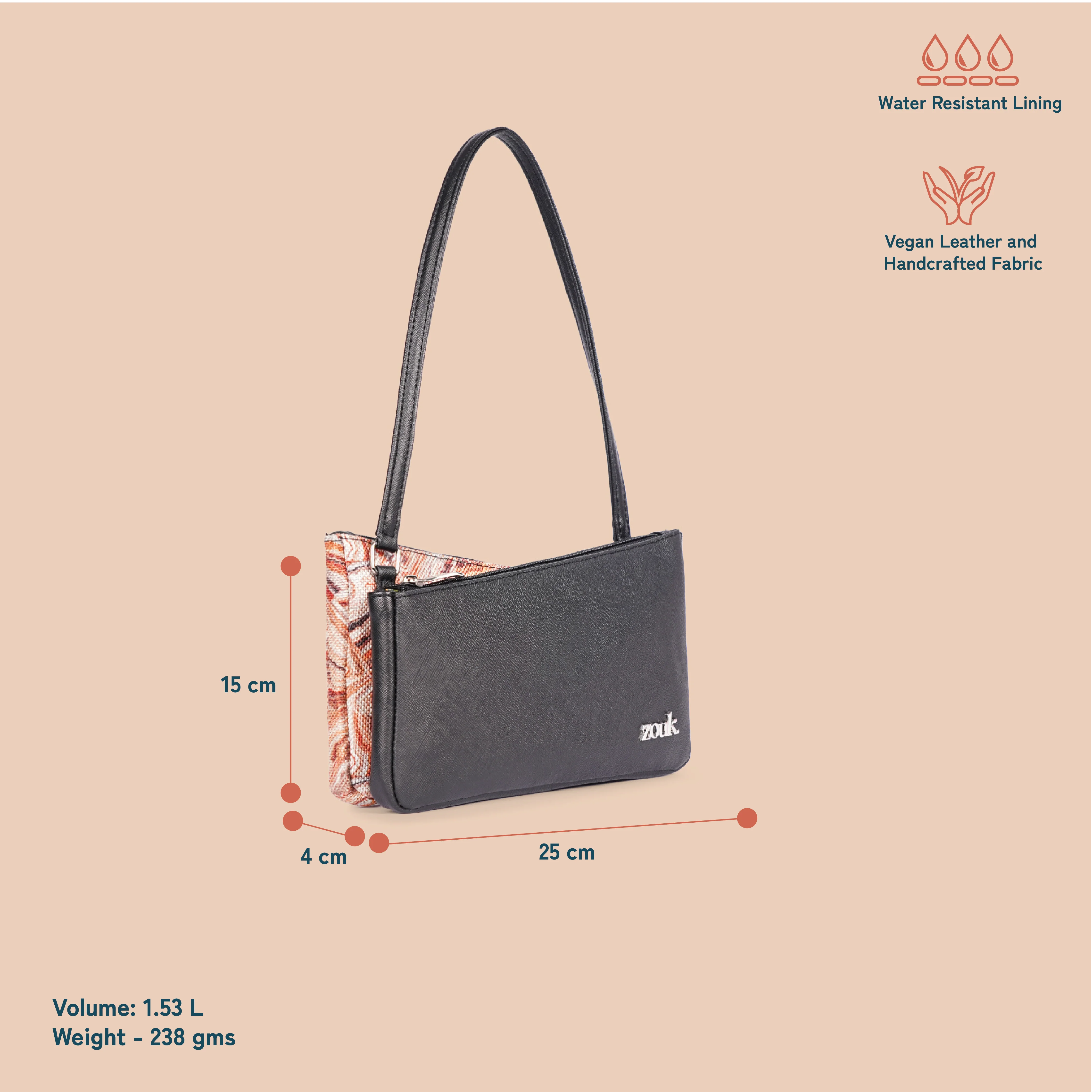 Kiya Baguette - Nicobar Coral - Image 5