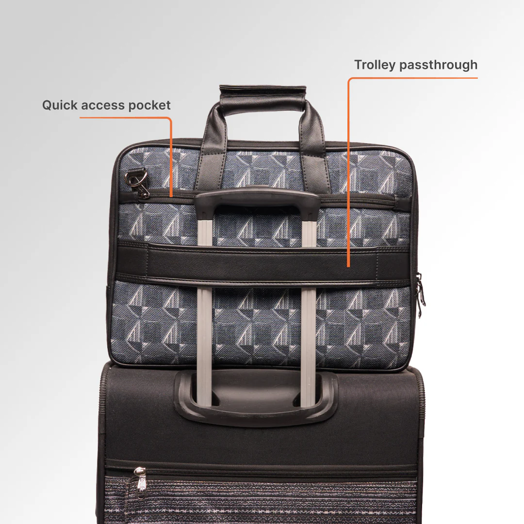 Kochi Carbon Executive Laptop Bag (Black) - Image 9