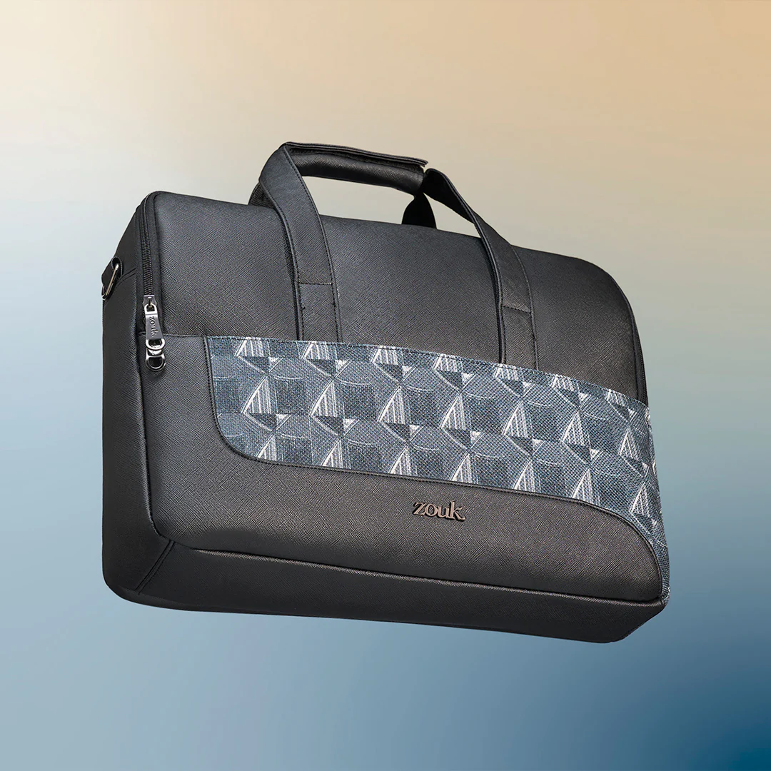 Kochi Carbon Office Laptop Bag (Black) - Image 2