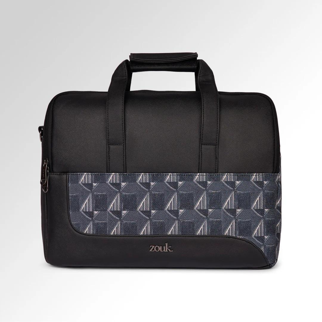 Kochi Carbon Office Laptop Bag (Black) - Image 3