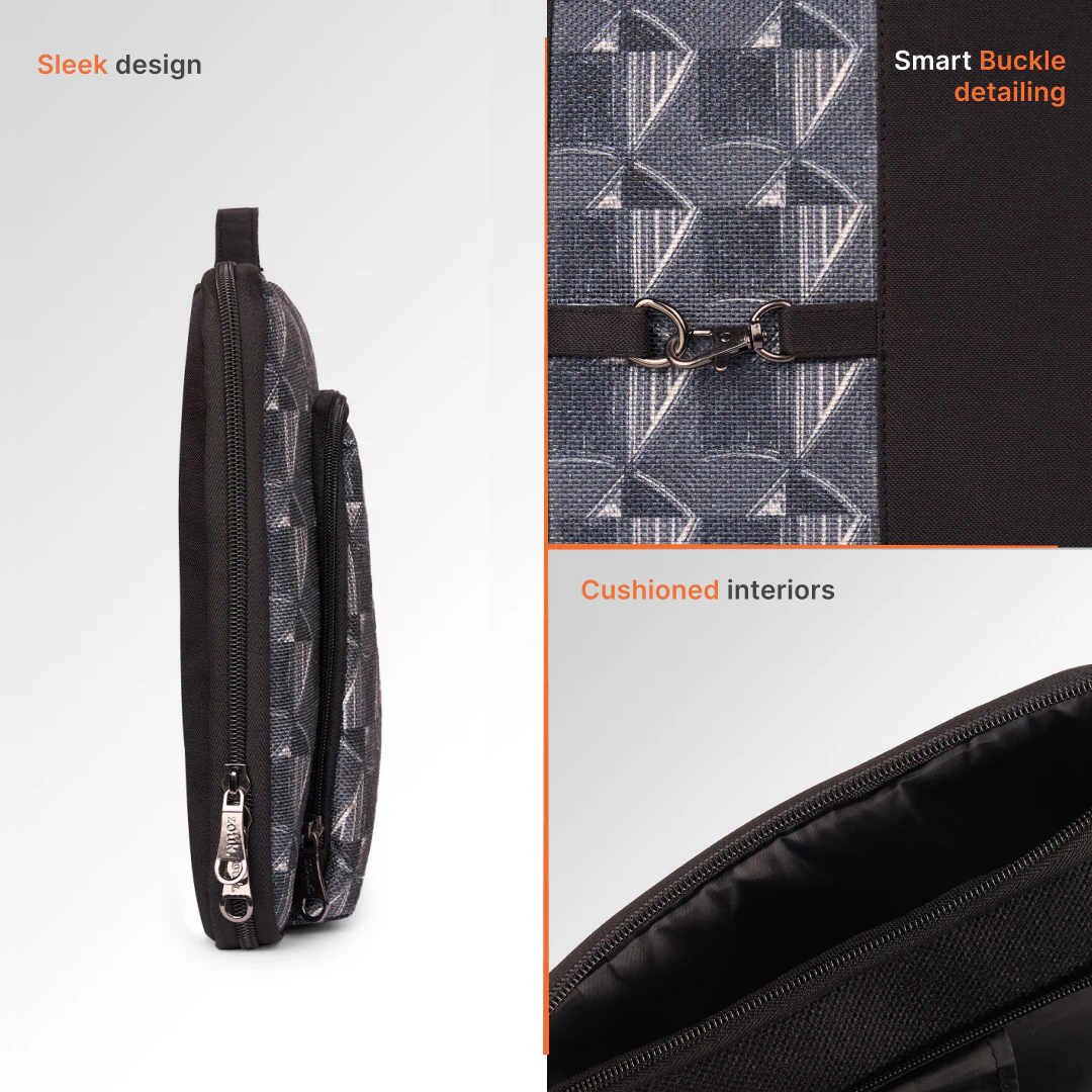 Kochi Carbon Signature Laptop Sleeve - 14inch (Black) - Image 5