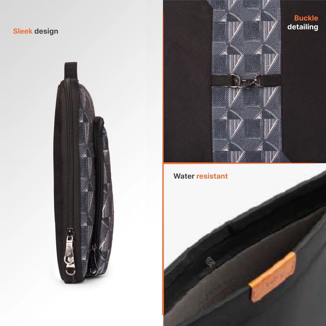 Kochi Carbon Signature Laptop Sleeve - 15.6inch (Black) - Image 5